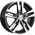 Диск литой КиК Rassvet 16x6.5J/5x108 D63.3 ET50 алмаз чёрный