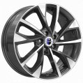 Диск литой КиК Роквуд 17x7.0J/5x114.3 D66.1 ET40 алмаз чёрный