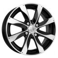 Диск литой КиК Джемини (КС617) 15x6.0J/4x114.3 D67.1 ET46 алмаз черный для MITSUBISHI Colt
