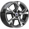 Диск литой КиК Кайан (KC101) 18x7.5J/5x114.3 D67.1 ET45 алмаз черный для ACURA TLX