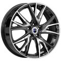 Диск литой КиК Кайлас 18x6.5J/5x108 D60.1 ET33 алмаз черный для XCITE X-Cross 7