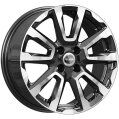 Диск литой КиК KC1026 16x6.5J/4x100 D60.1 ET41 алмаз черный для MITSUBISHI Colt