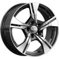 Диск литой КиК KC1053 16x6.5J/5x112 D57.1 ET43 алмаз черный для SEAT Leon