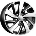 Диск литой КиК KC741 16x6.50J/5x114.3 D66.1 ET47 алмаз черный для TOYOTA Yaris Cross
