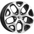 Диск литой КиК КС869 16x6.5J/4x100 D60.1 ET50 алмаз черный для RENAULT Laguna Grandtour