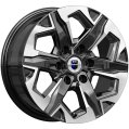 Диск литой КиК Тейт 17x7.5J/6x139.7 D67.1 ET38 алмаз чёрный для MITSUBISHI Pajero Sport